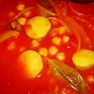 豆とトマトの野菜具だくさんスープ